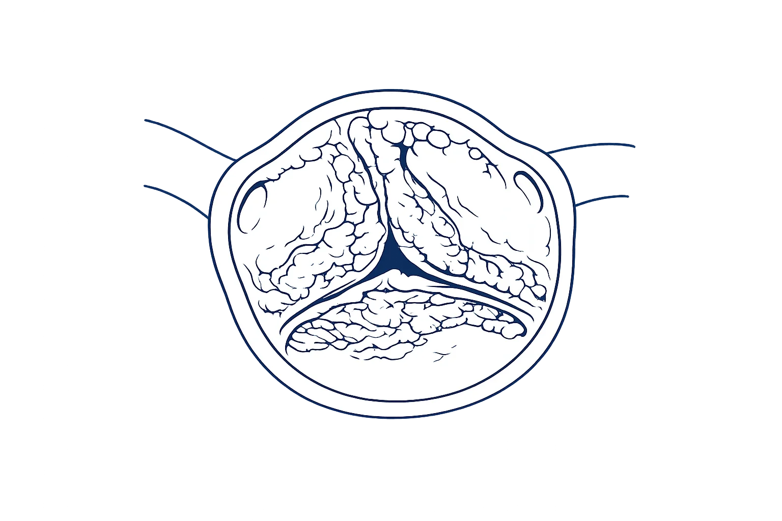 Patient-facing aortic valve anatomy illustration
